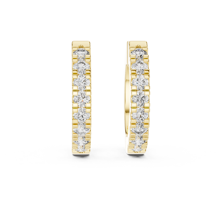 The Morgane — Round Cluster Lab-Grown Diamond Stud Earrings