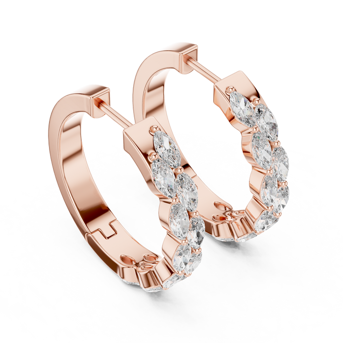 The Nastasia — Marquise Cluster Stud Earrings