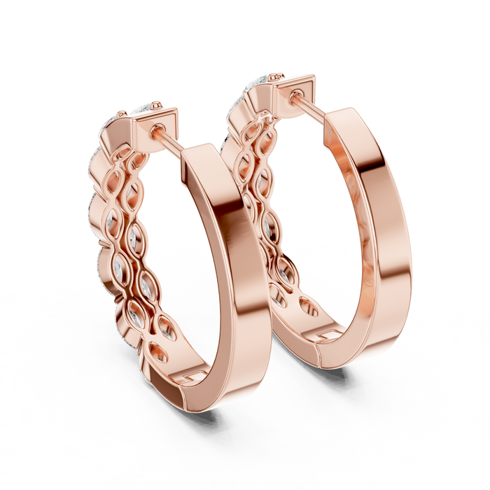 The Nastasia — Marquise Cluster Stud Earrings