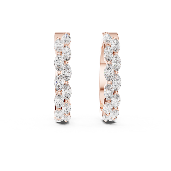 The Nastasia — Marquise Cluster Stud Earrings