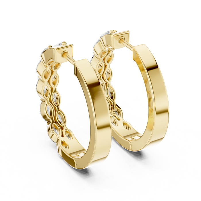 The Nastasia — Marquise Cluster Lab-Grown Diamond Stud Earrings