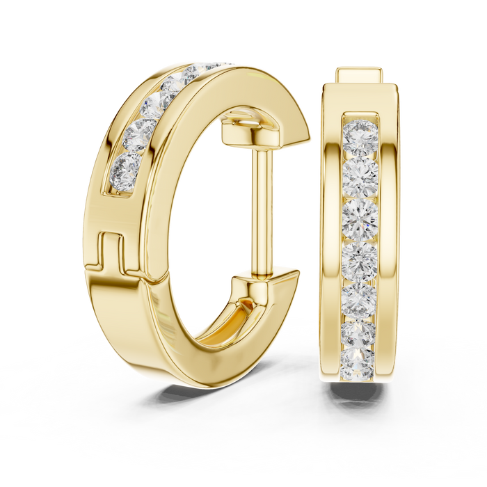 The Oriane — Round Cluster Lab-Grown Diamond Stud Earrings