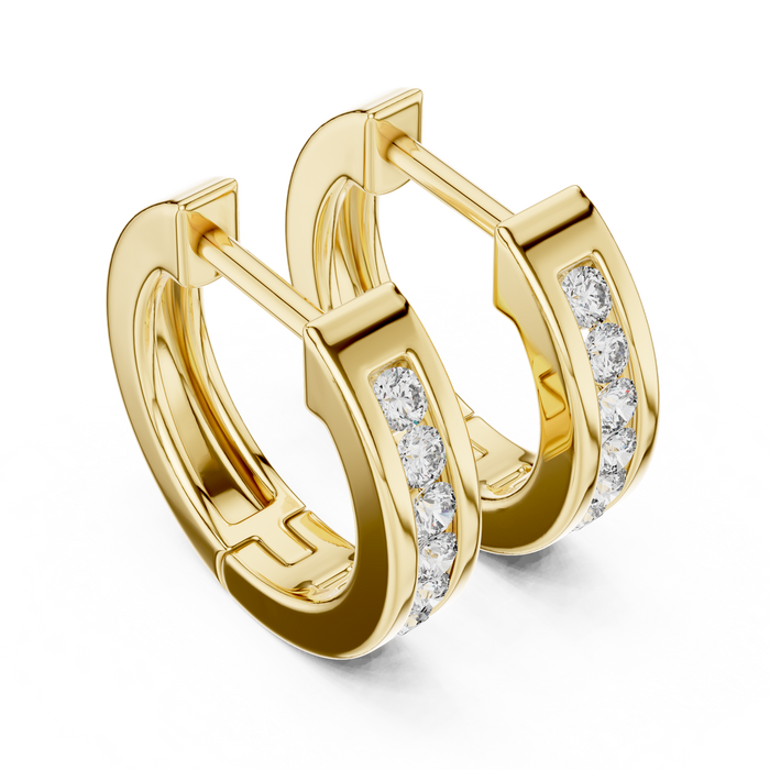 The Oriane — Round Cluster Lab-Grown Diamond Stud Earrings