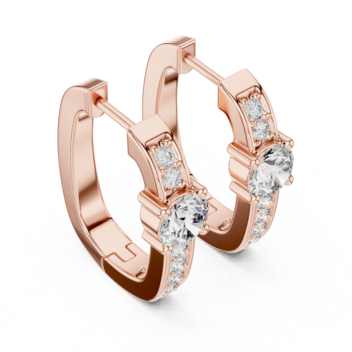 The Primavera — Round Cluster Stud Earrings