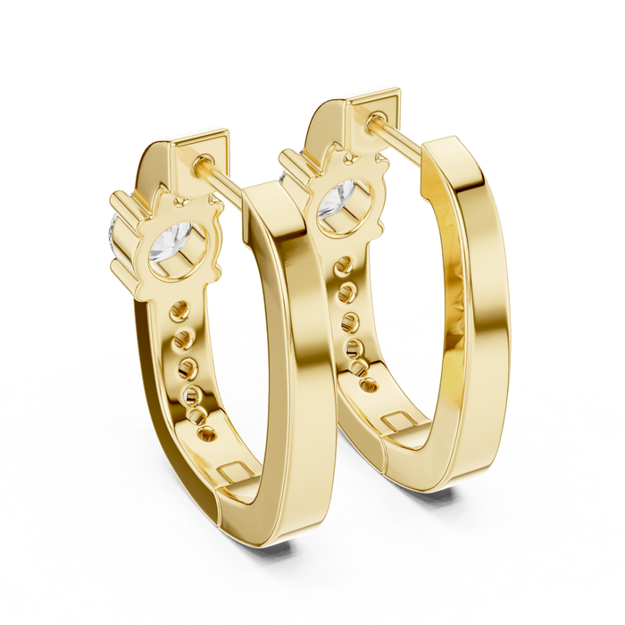 The Primavera — Round Cluster Lab-Grown Diamond Stud Earrings