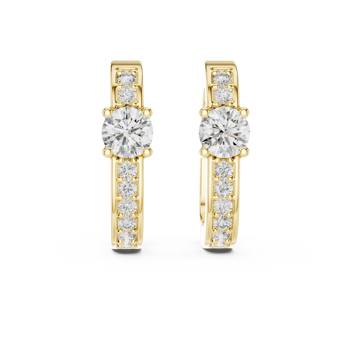 The Primavera — Round Cluster Stud Earrings