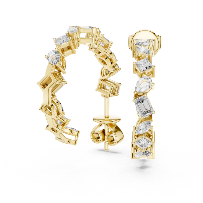 The Séraphita — Marquise Halo Lab-Grown Diamond Stud Earrings