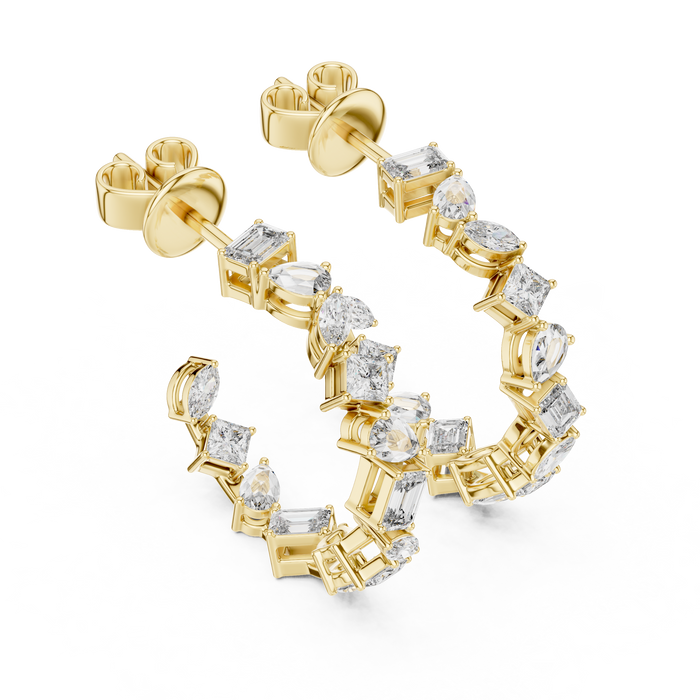 The Séraphita — Marquise Halo Lab-Grown Diamond Stud Earrings