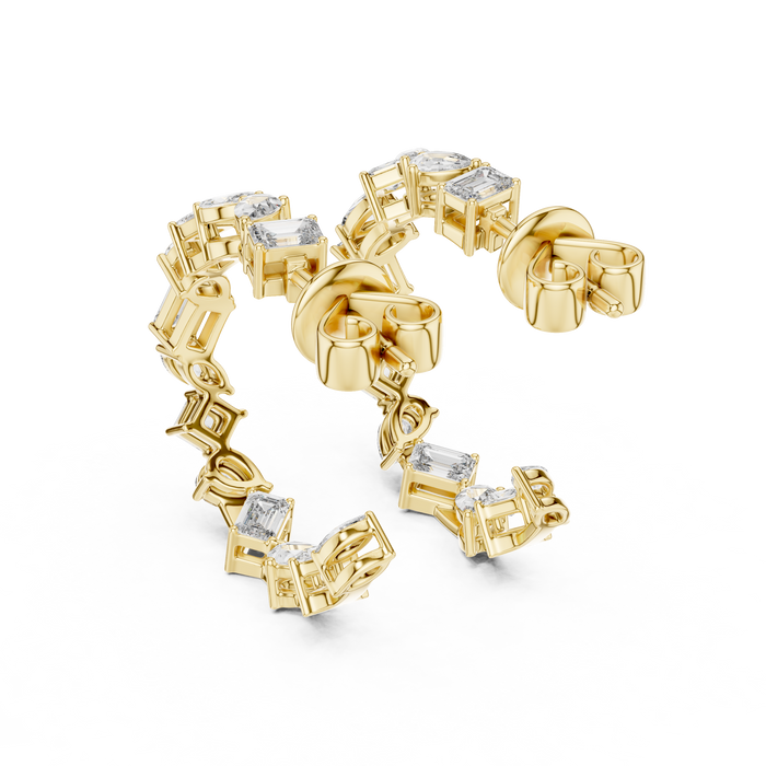 The Séraphita — Marquise Halo Lab-Grown Diamond Stud Earrings