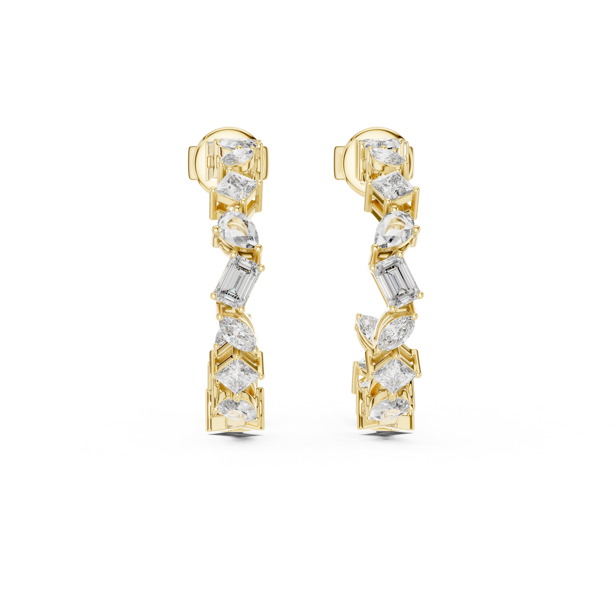 The Séraphita — Marquise Halo Stud Earrings
