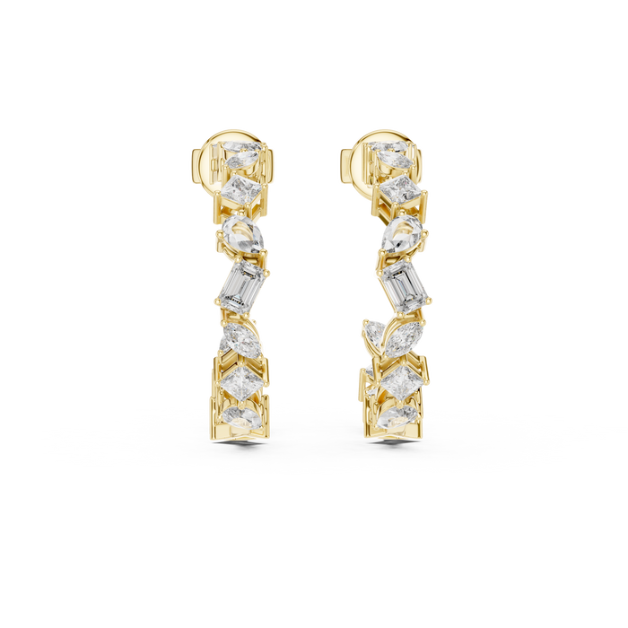 The Séraphita — Marquise Halo Lab-Grown Diamond Stud Earrings