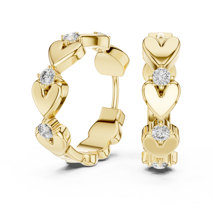 The Thessaly — Round Halo Lab-Grown Diamond Stud Earrings