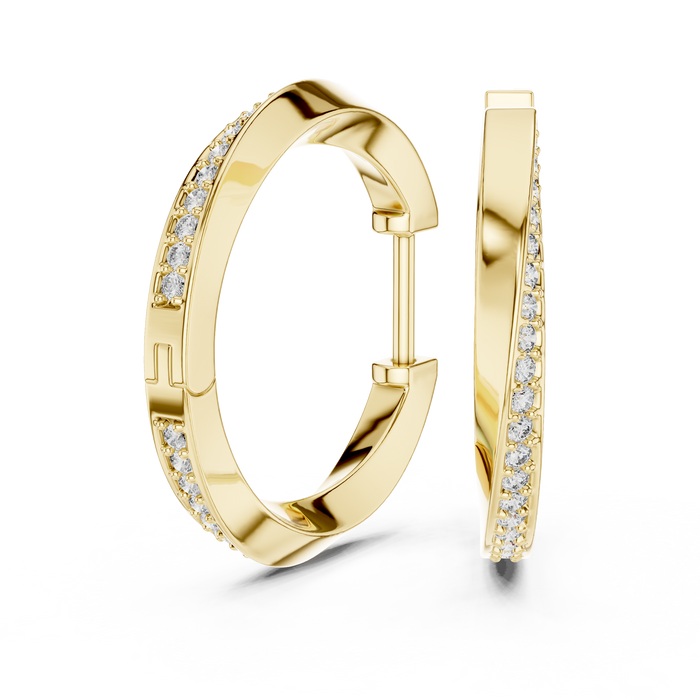 The Aveline — Round Chandelier Lab-Grown Diamond Drop Earrings