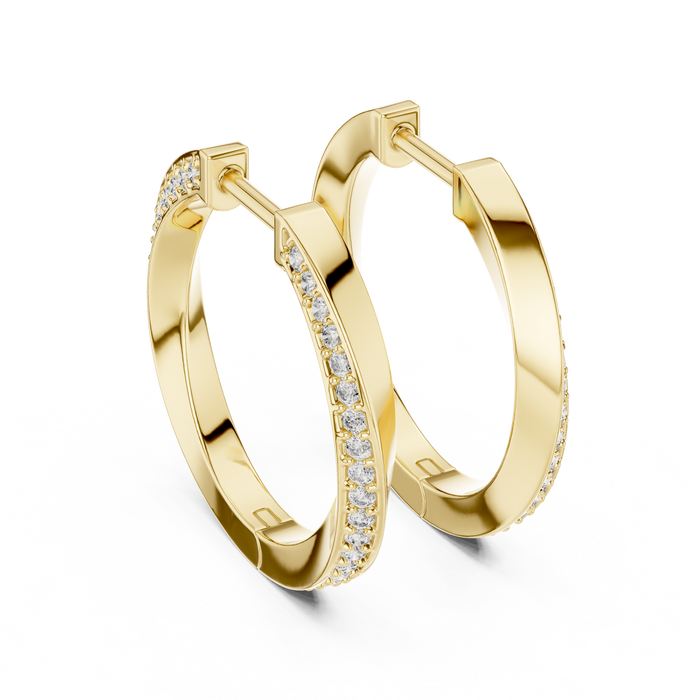 The Aveline — Round Chandelier Lab-Grown Diamond Drop Earrings