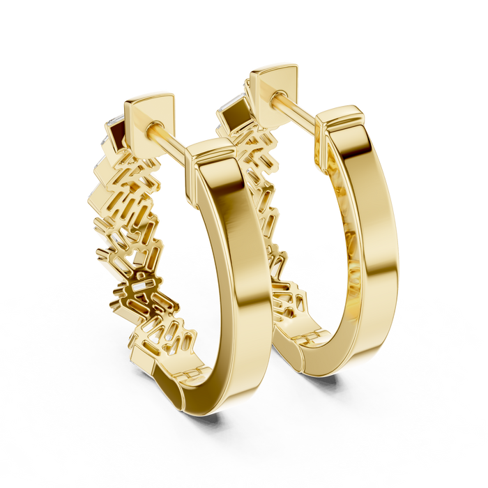 The Béatrix — Round Pavé Lab-Grown Diamond Drop Earrings