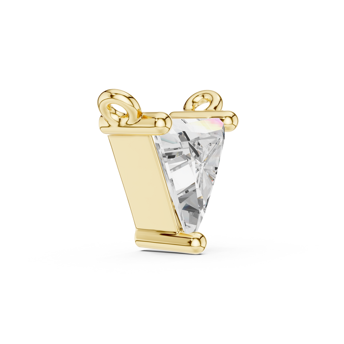 Mirabelle Trapezoid Emerald Lab-Grown Diamond Pendant