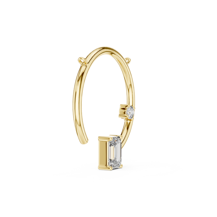 Séraphine Drop Hoop Lab-Grown Diamond Pendant