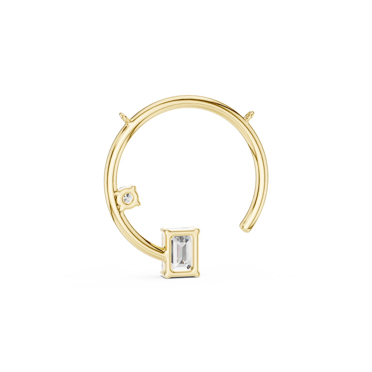 Séraphine Drop Hoop Lab-Grown Diamond Pendant