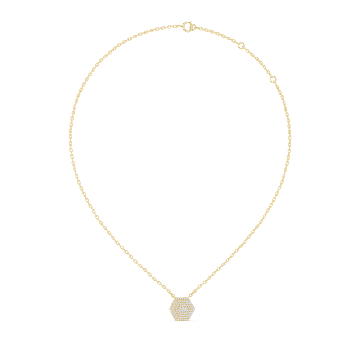 Ophira Hexagon Halo Lab-Grown Diamond Pendant