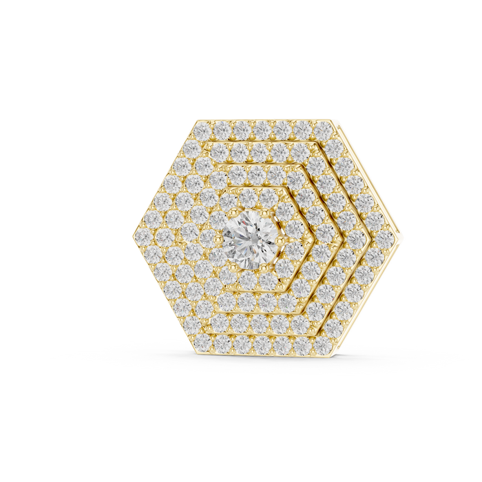 Ophira Hexagon Halo Lab-Grown Diamond Pendant