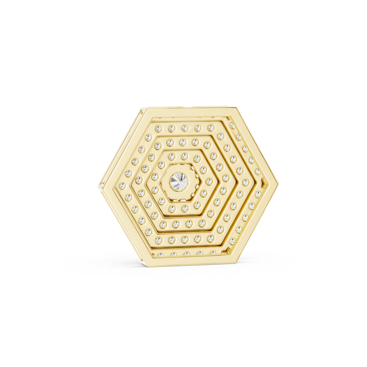 Ophira Hexagon Halo Pendant