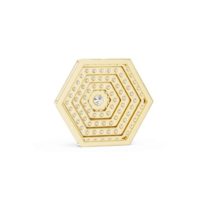 Ophira Hexagon Halo Lab-Grown Diamond Pendant