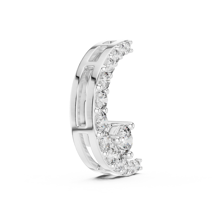Liora Crescent Pave Pendant