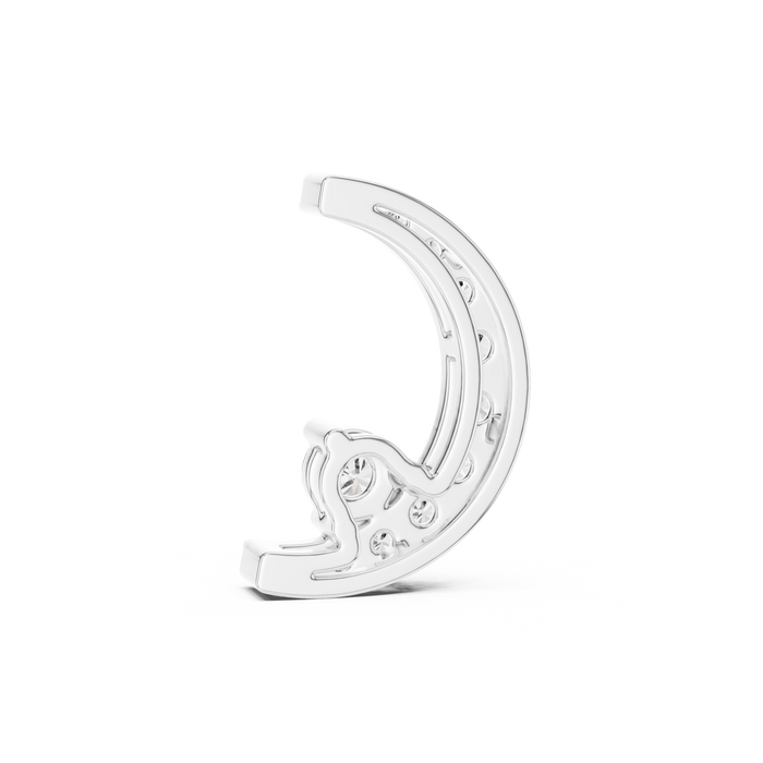 Liora Crescent Pave Pendant