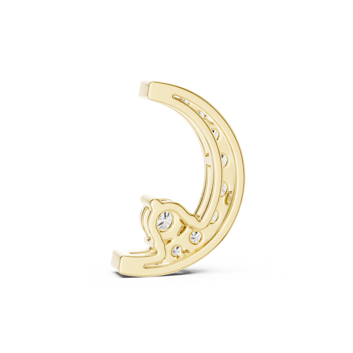 Liora Crescent Pave Pendant
