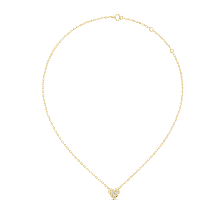 Estelle Heart Pave Lab-Grown Diamond Pendant