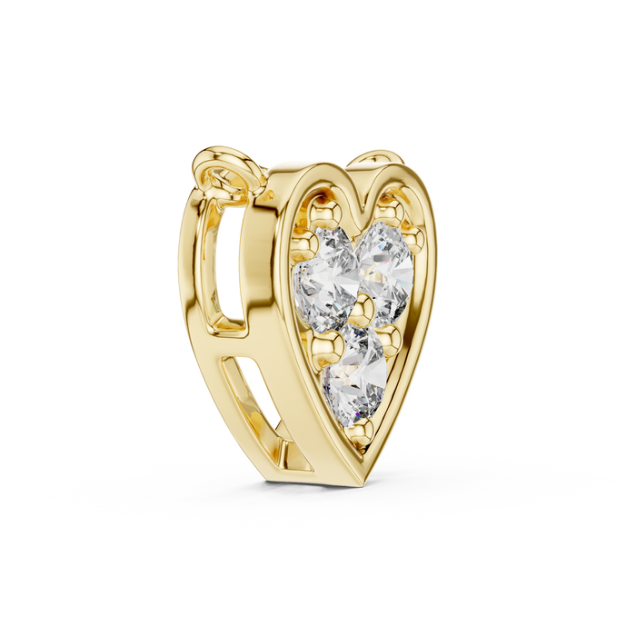 Estelle Heart Pave Lab-Grown Diamond Pendant
