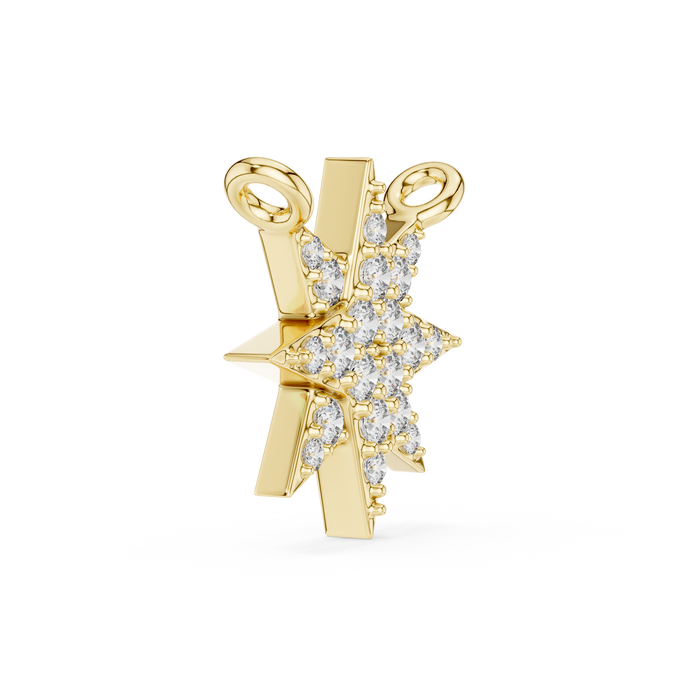 Vespéra Starburst Pave Lab-Grown Diamond Pendant