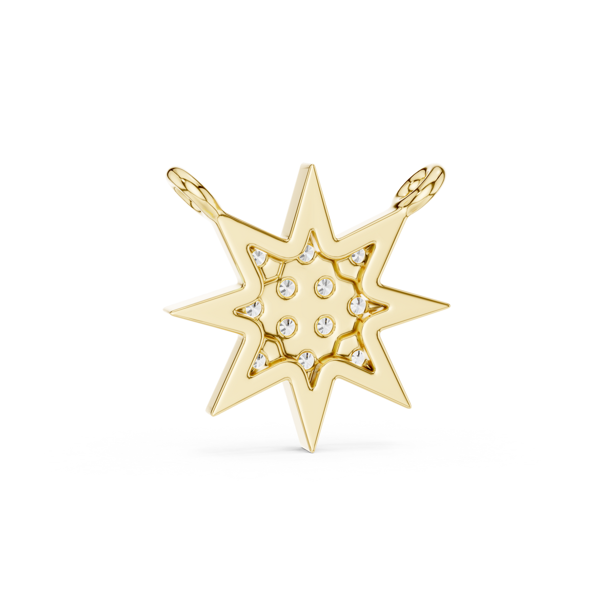 Vespéra Starburst Pave Pendant