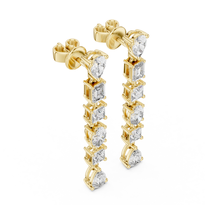 The Ghislaine — Princess Halo Lab-Grown Diamond Stud Earrings