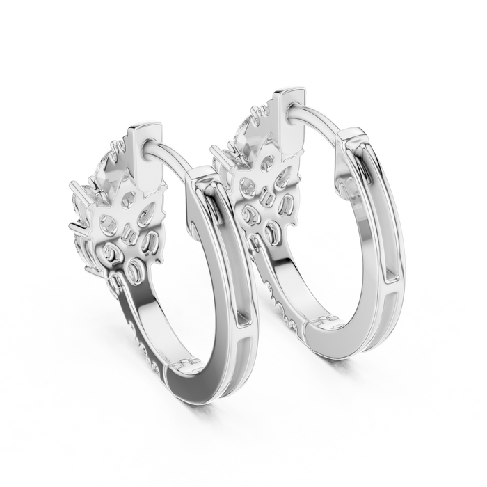 The Léonie — Pear Halo Stud Earrings
