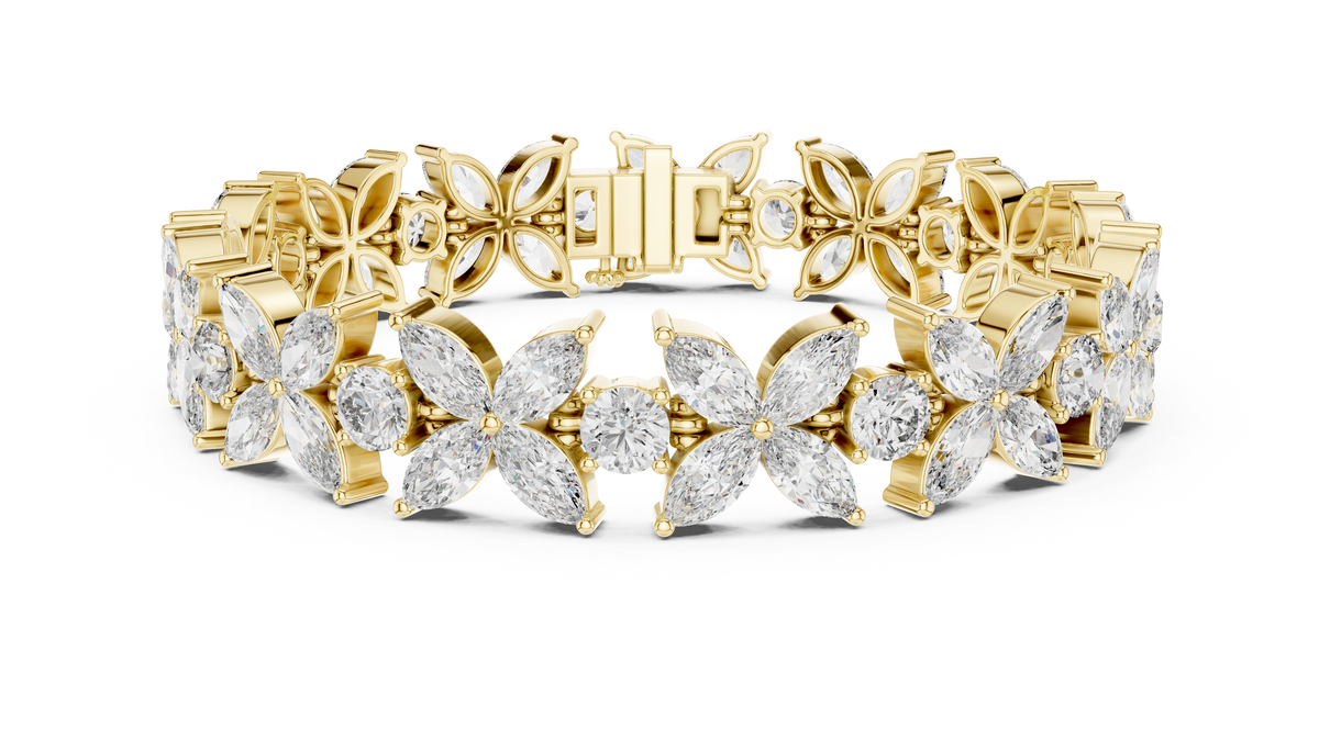 The Philippa — Marquise Eternity Tennis Lab-Grown Diamond Bracelet
