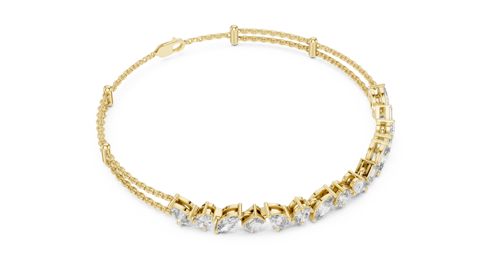 The Vivienne — Emerald Tennis Lab-Grown Diamond Bracelet