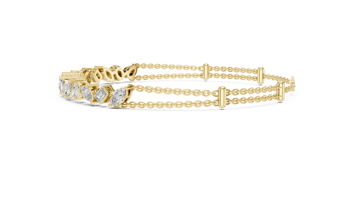 The Vivienne — Emerald Tennis Lab-Grown Diamond Bracelet