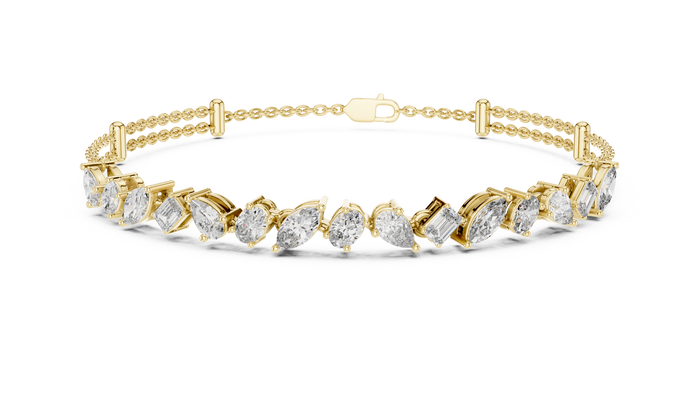 The Vivienne — Emerald Tennis Lab-Grown Diamond Bracelet