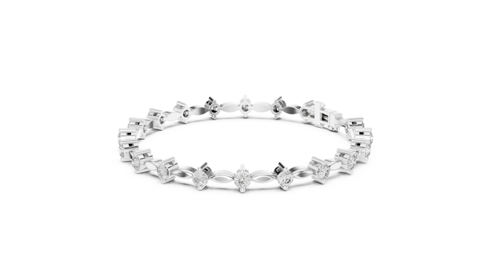The Amarante — Round Tennis Bracelet