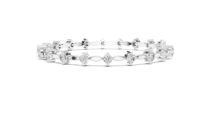 The Amarante — Round Tennis Bracelet