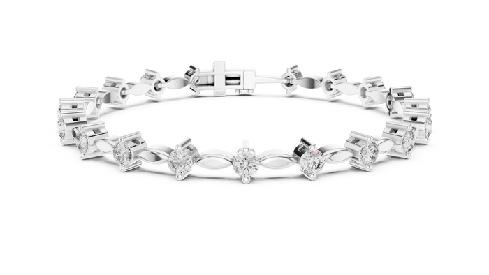 The Amarante — Round Tennis Bracelet