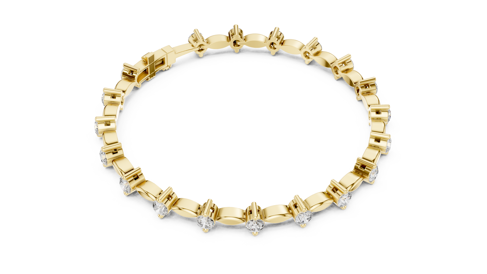 The Amarante — Round Tennis Bracelet