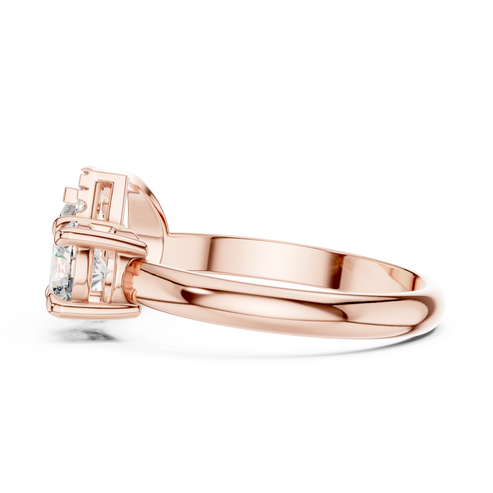 The Seraphine — Pear Halo Ring