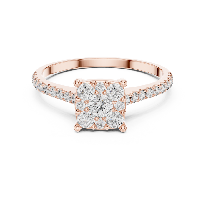The Isolde — Round Pavé Ring