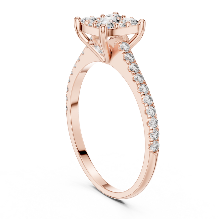 The Isolde — Round Pavé Ring