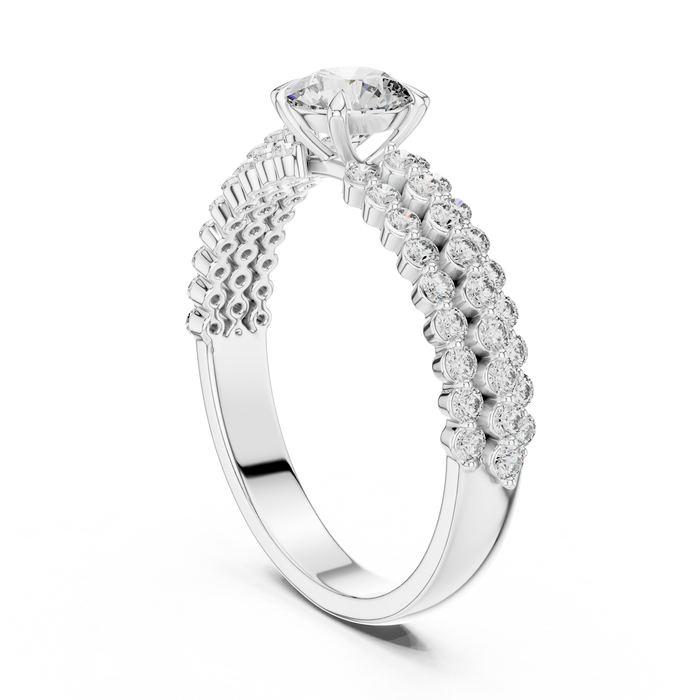The Ondine — Round Pavé Ring