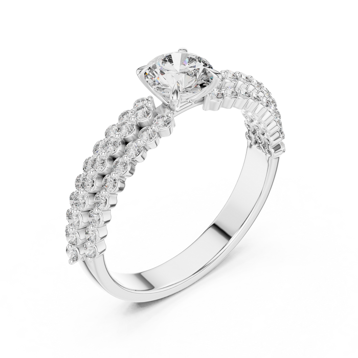 The Ondine — Round Pavé Ring