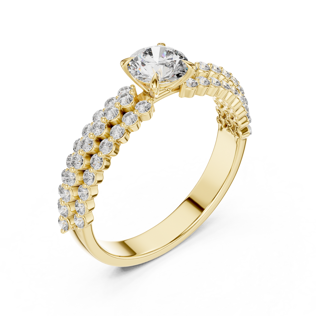 The Ondine — Round Pavé Ring