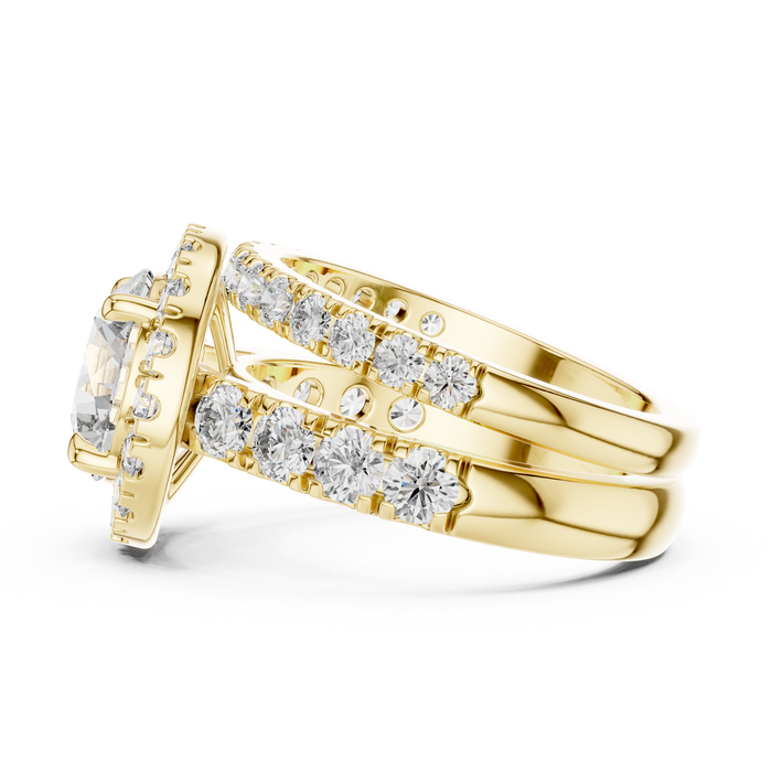 The Vesper — Round Pavé Lab-Grown Diamond Ring
